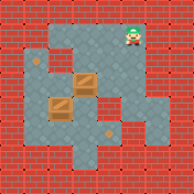 Sokoban puzzle with crates