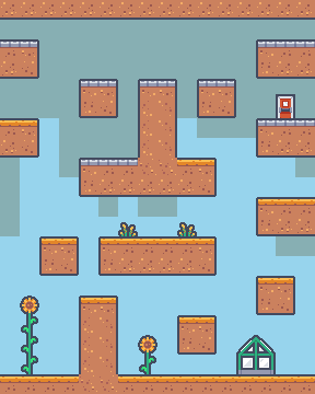 Vertical platformer level